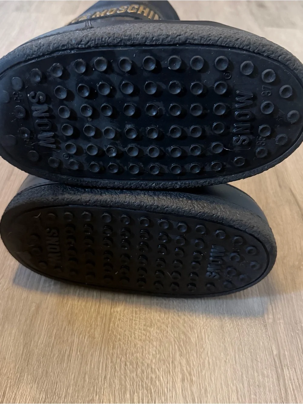 Love Moschino Black Logo Snow Boots - Sz 35-37| Cozy Winter Apres Ski